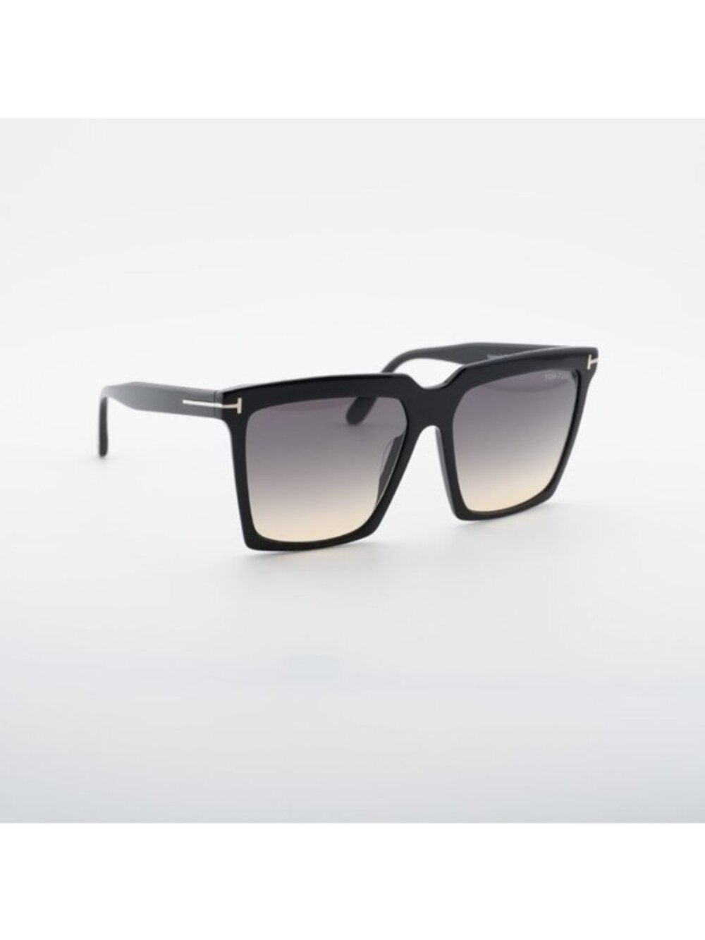 New Tom Ford FT0764 01B Sabrina Sunglasses Black Square Frame, Smoke Lenses - Picture 4 of 10
